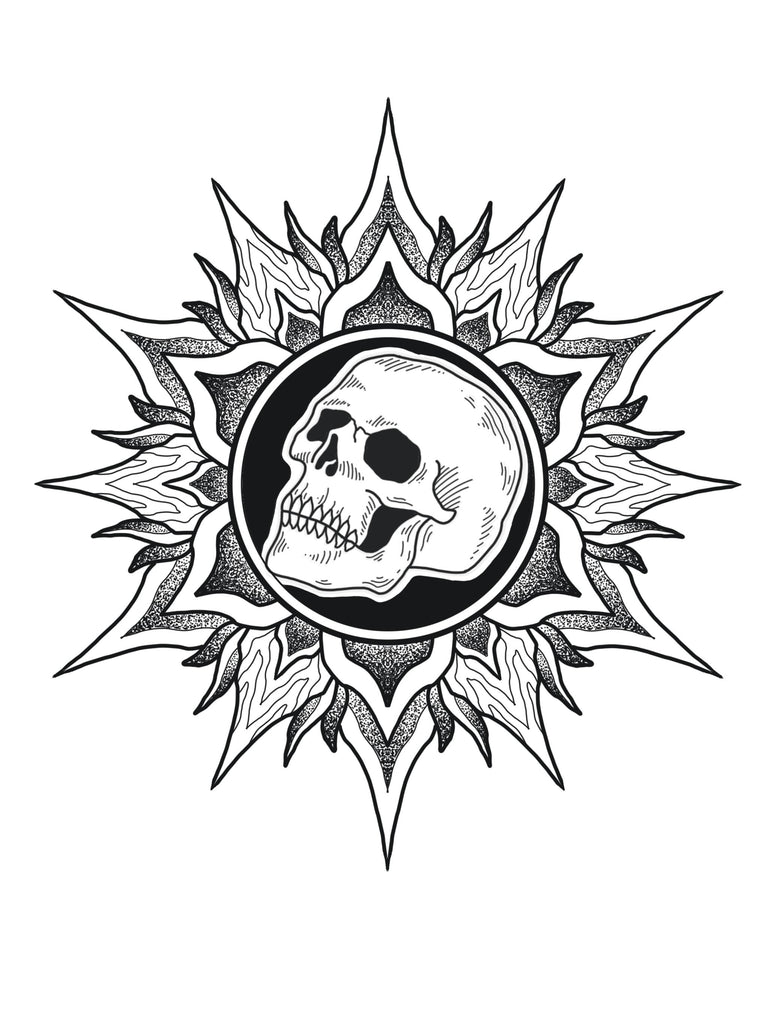 Skull mandala design by George