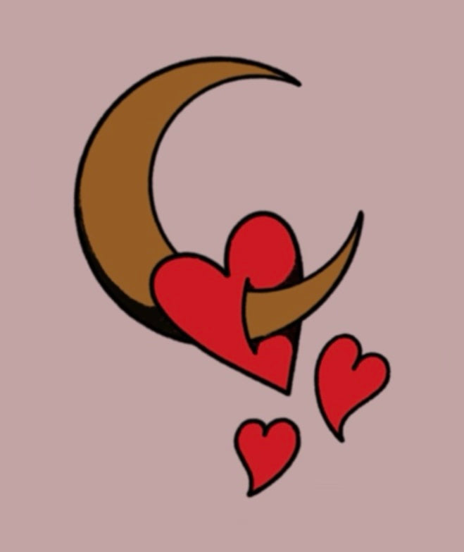 Moon hearts by Laurel