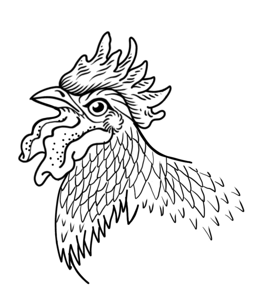 Rooster design by Michelich