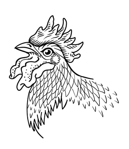 Rooster design by Michelich