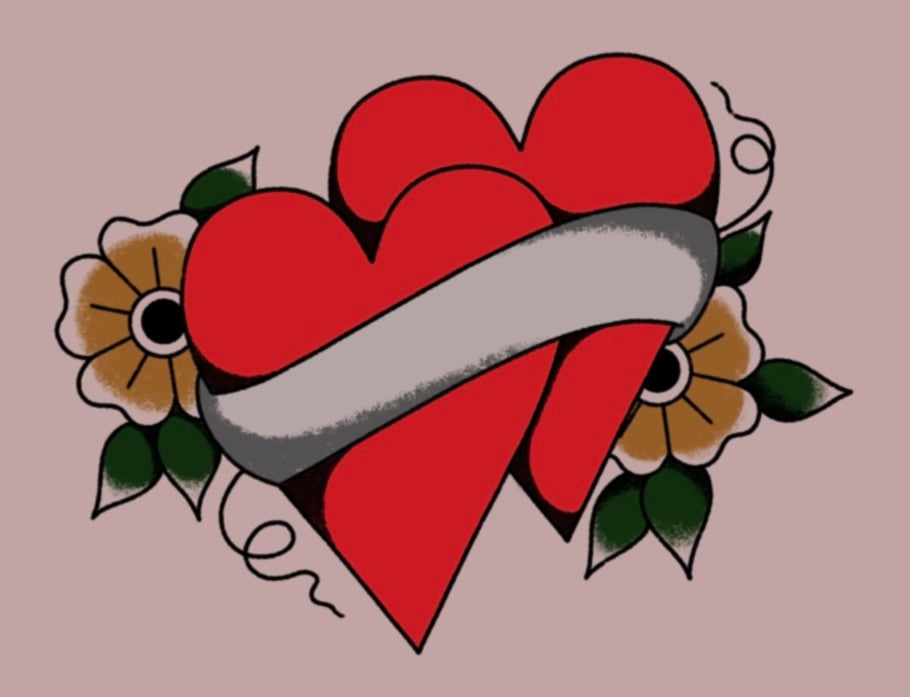 Heart and banner by Laurel