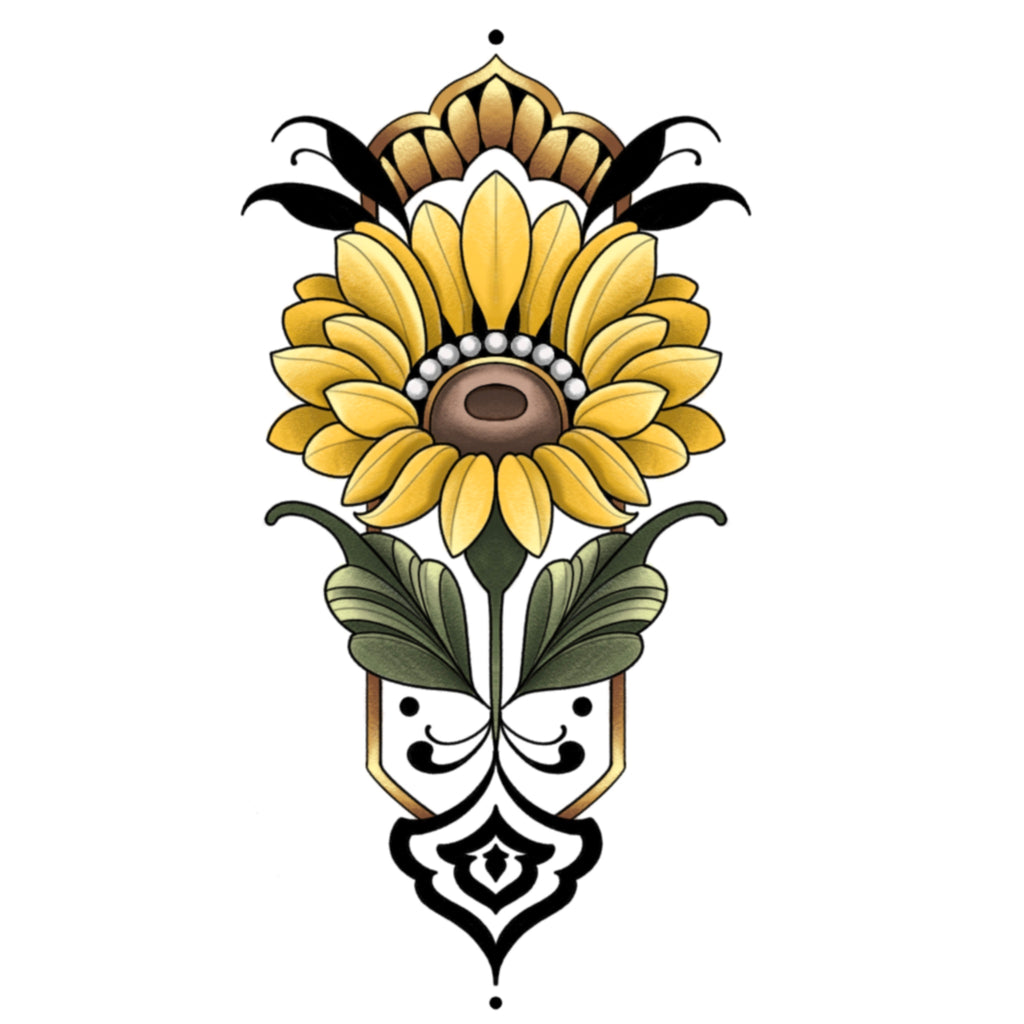 Sunflower design by Sarah Amelia