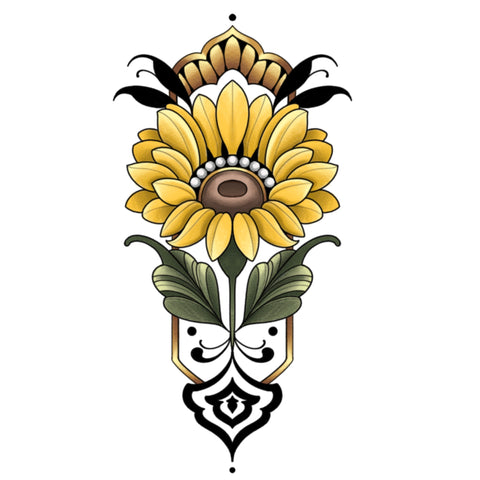 Sunflower design by Sarah Amelia