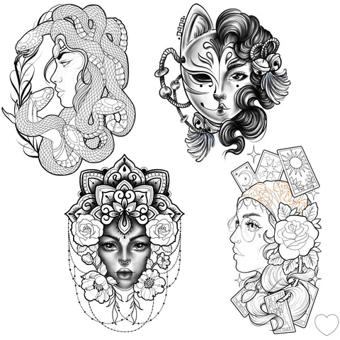 Lady Heads by Daniela