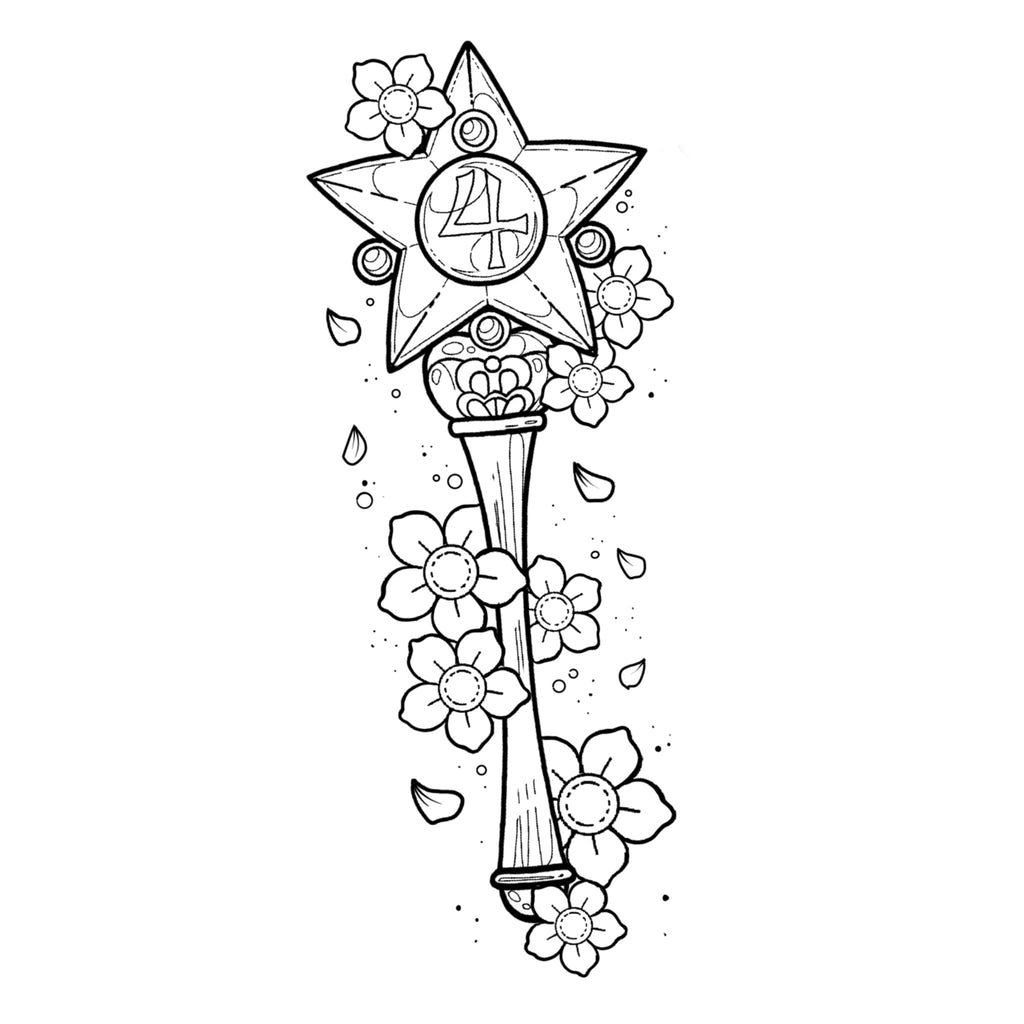 Sailor Moon wand design by Daniela